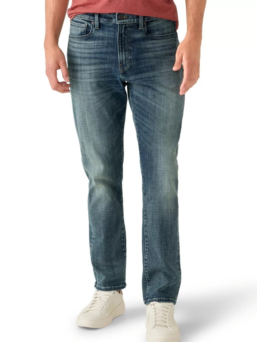 Lucky Brand 410 Athletic Fit Men's Medium Wash Straight Jeans